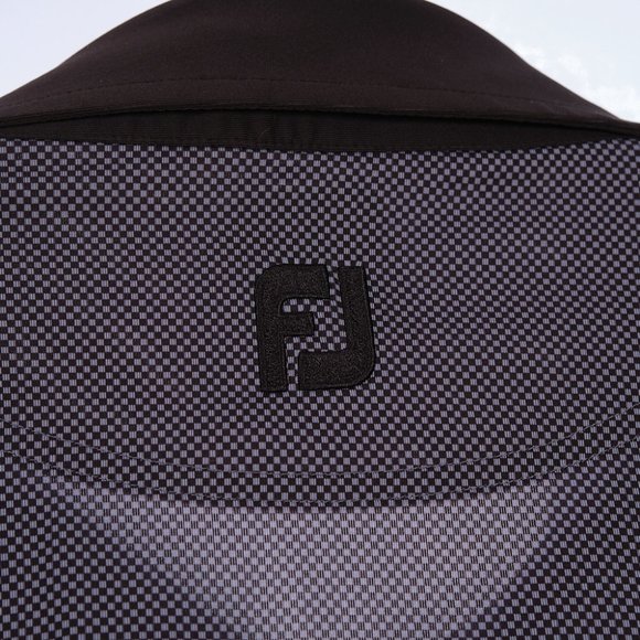 FootJoy Blue & Black Checkered Golf Polo XL - Picture 8 of 9